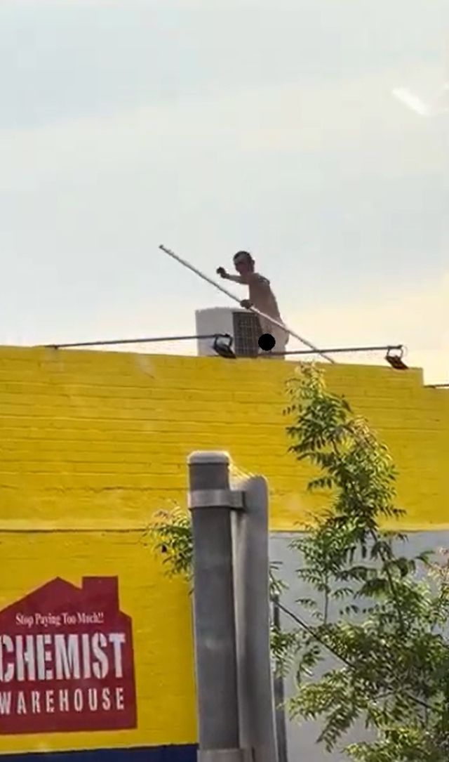 Naked man banned from CBD