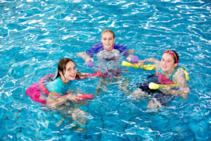 Peg your leg at pirate pool party