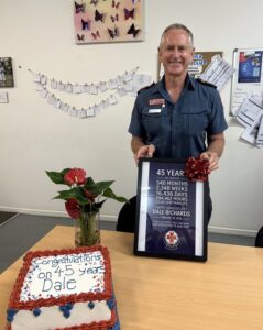 Paramedic marks 45 years