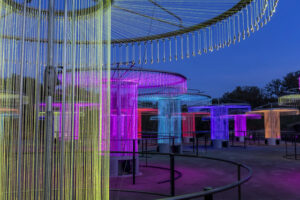 Second light art installation on track