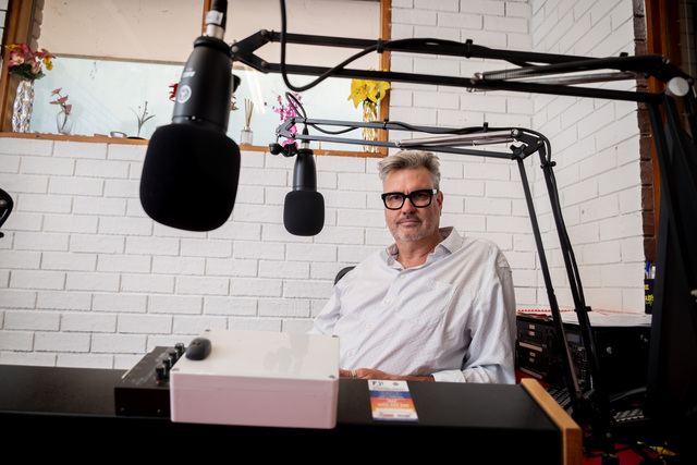 Clarko takes the control panel at Hot FM