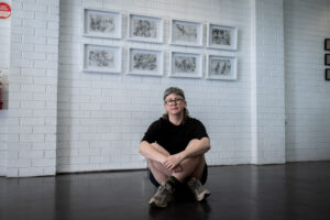 Place imprinted on artist’s debut exhibit