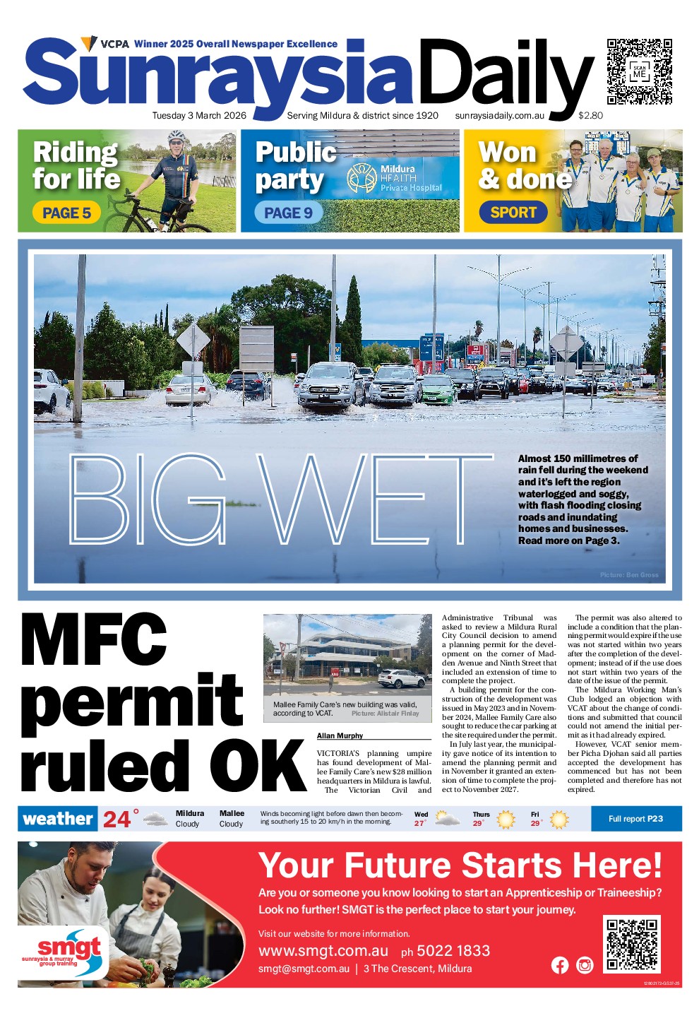 Sunraysia Daily Tuesday – 3rd March 2026