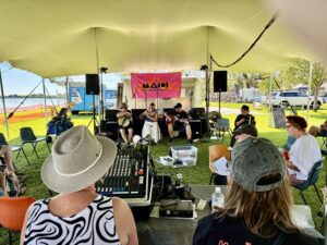 Chilled tunes heat up the lake