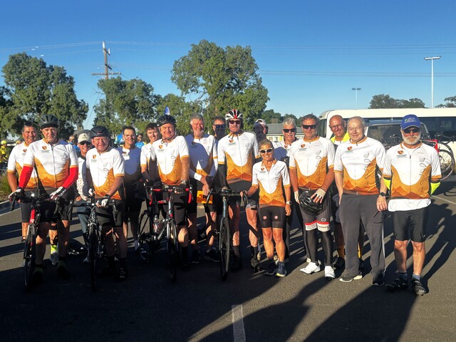 Raising funds riding from Murray to Moyne