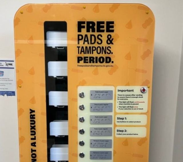 Period product dispenser rollout