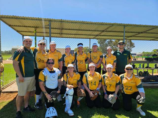 Gold rush glory for softball side