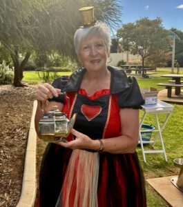 Eggs and hats make a mad tea party