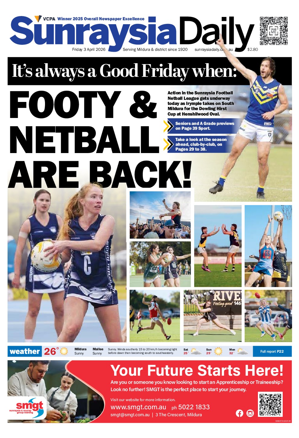 Sunraysia Daily Friday – 3rd April 2026