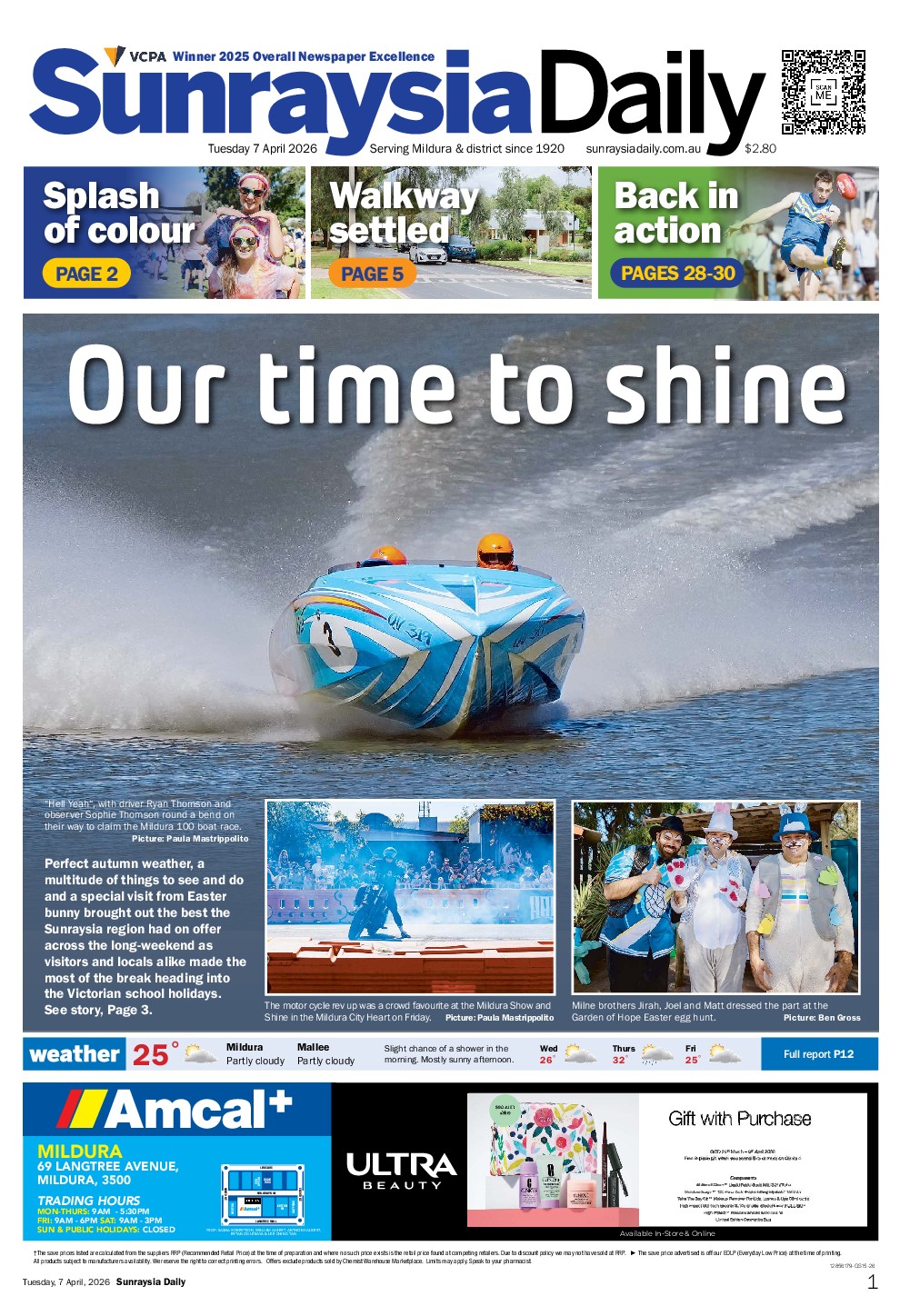 Sunraysia Daily Tuesday – 7th April 2026