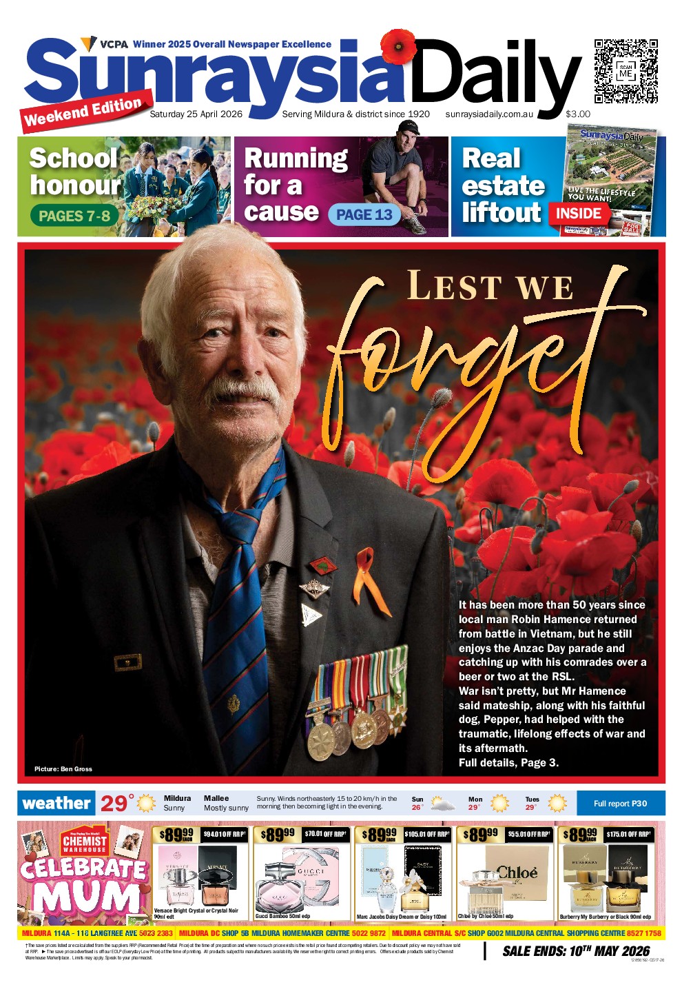 Sunraysia Daily Saturday – 25th April 2026