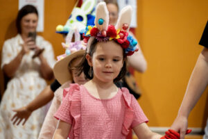 Bunny bops at Easter parade