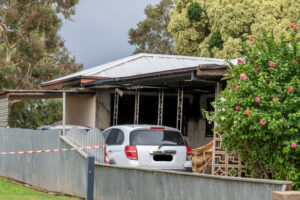 House fire on Hunter Street