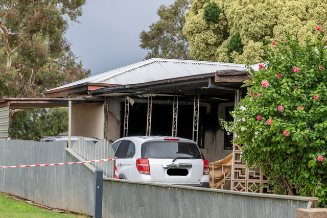 House fire on Hunter Street