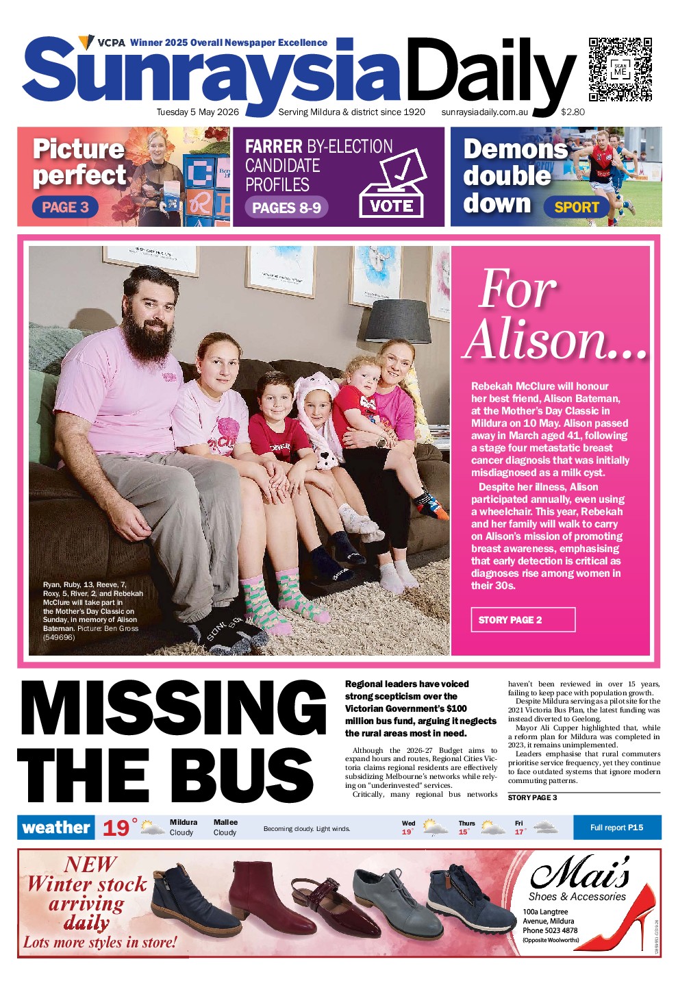 Sunraysia Daily Tuesday – 5th May 2026