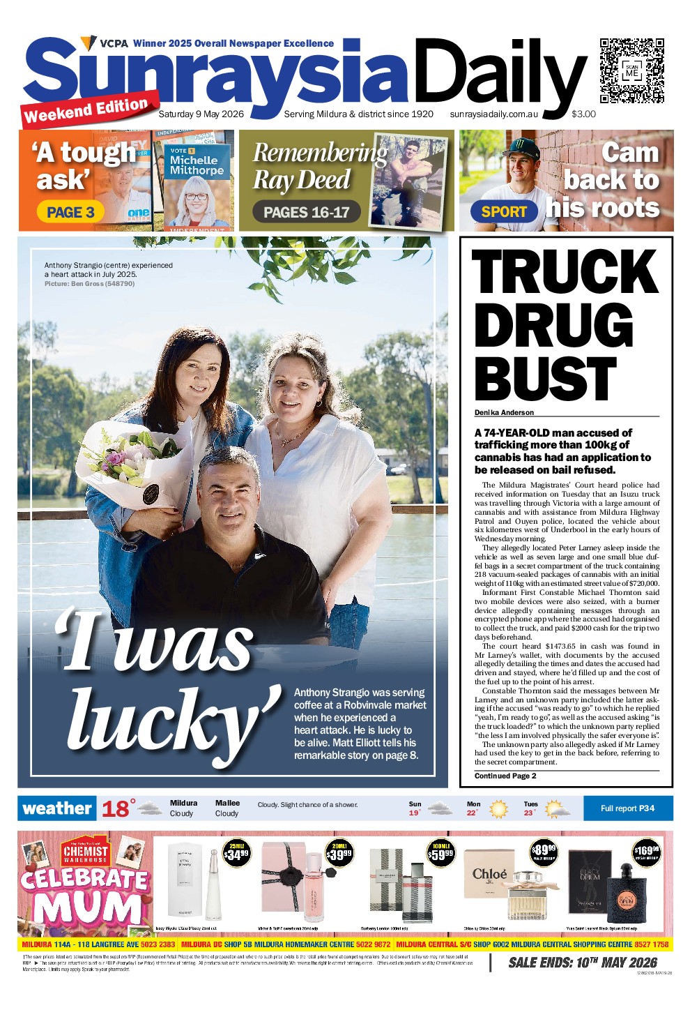 Sunraysia Daily Saturday – 9th May 2026