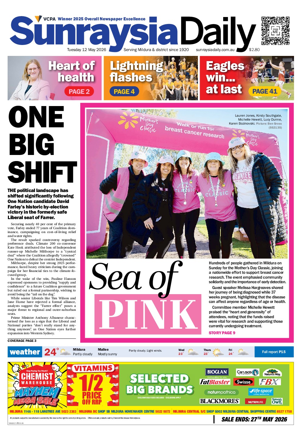Sunraysia Daily Tuesday – 12th May 2026