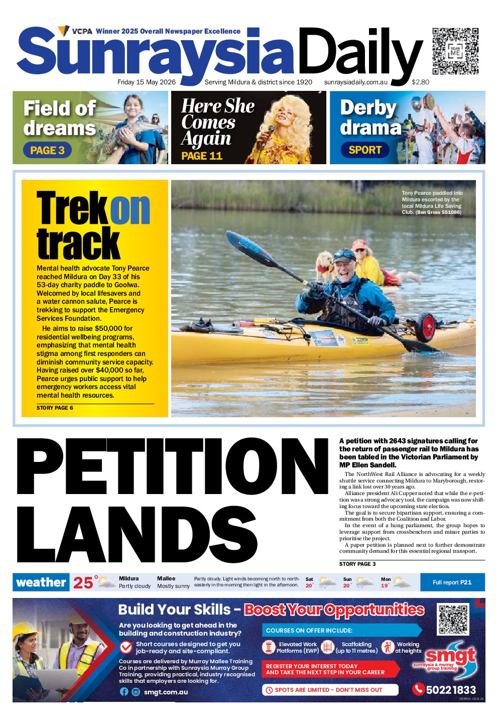 Sunraysia Daily Friday – 15th May 2026