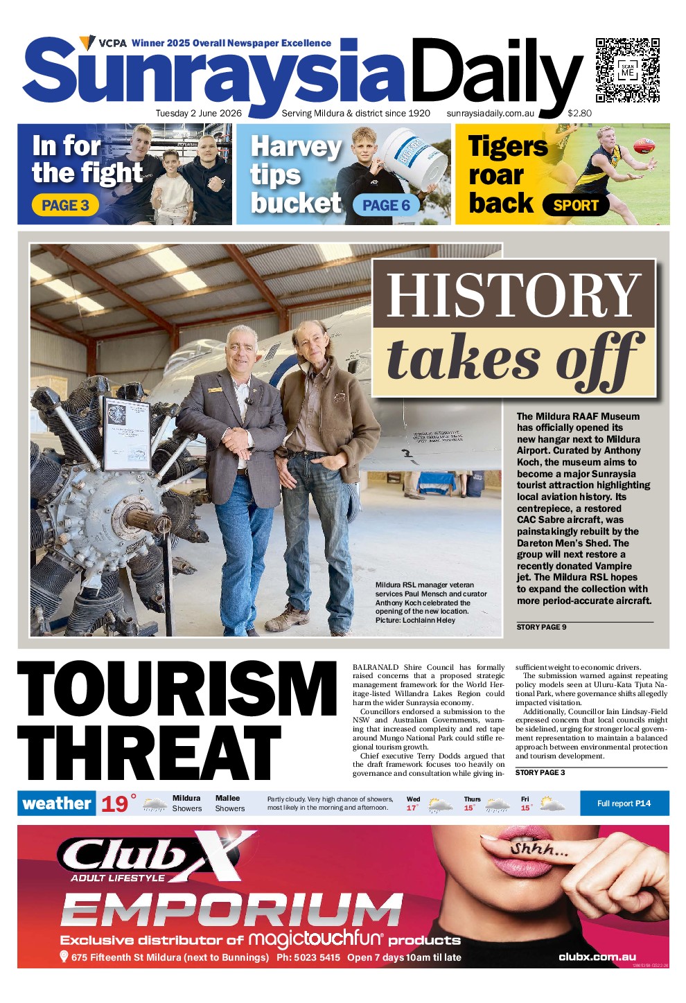 Sunraysia Daily Tuesday – 2nd June 2026