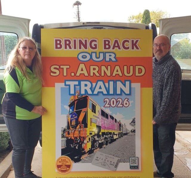 Rail rally pulls in at St Arnaud